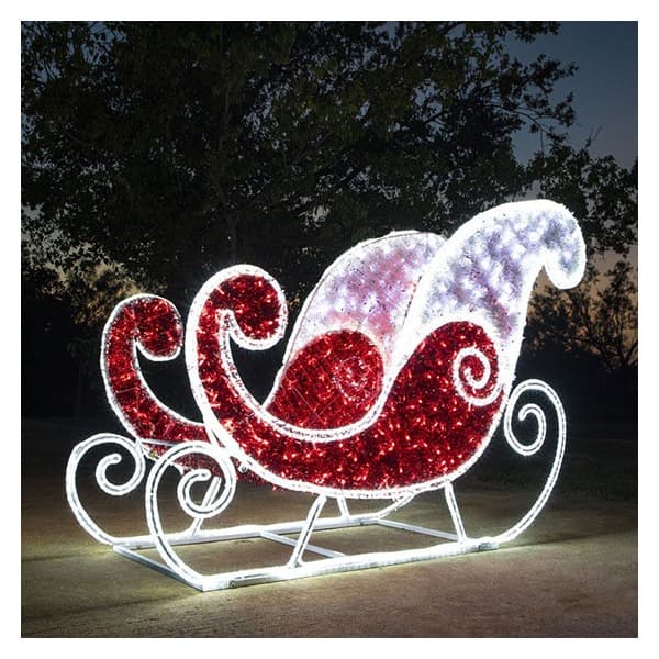 4.8Ⲡ3D LED Santa Sleigh â Photo Op Display - 3D from Holiday Light Supplies, Ontario