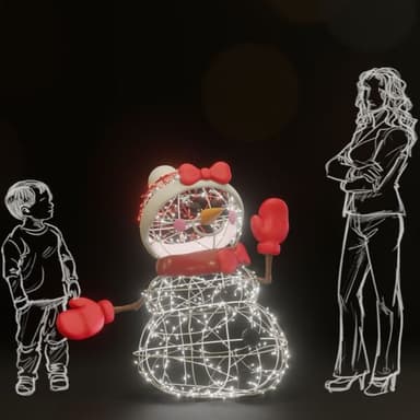 4.8' Chris Snowy - 3D from Holiday Light Supplies, Ontario