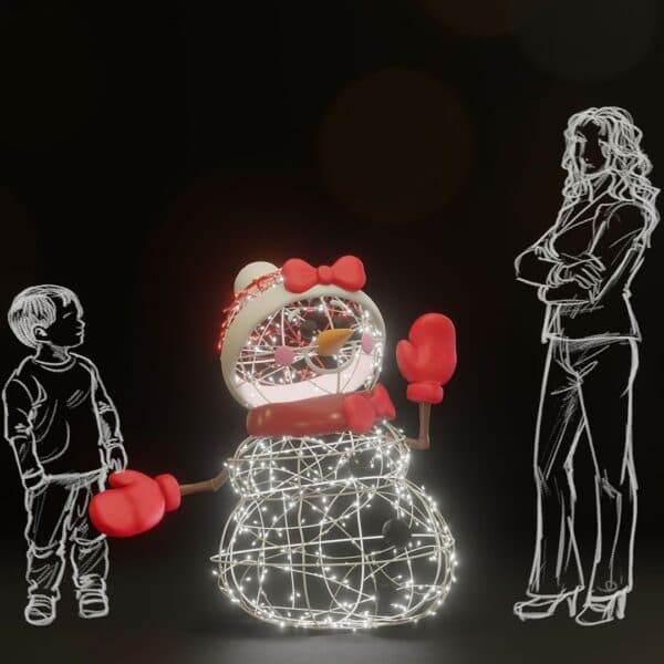 3.9' Grace Snowy - 3D from Holiday Light Supplies, Ontario