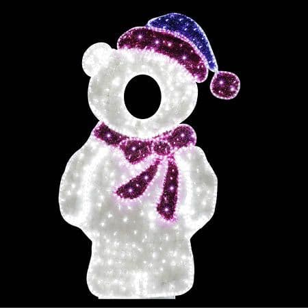 6.5β² 2D LED Mother Bear β Photo Op Display - 2D from Holiday Light Supplies, Ontario