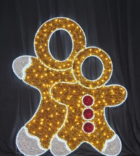 7β² 2D Gingerbread Figures β Photo Op - 2D from Holiday Light Supplies, Ontario