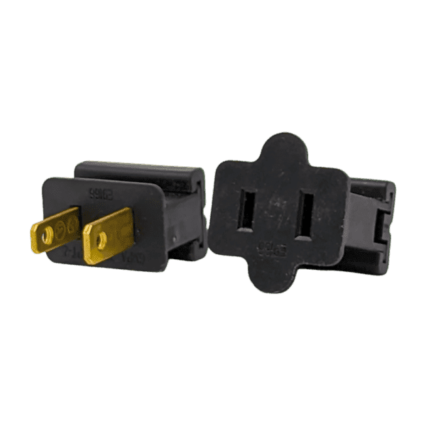 SPT2 Vampire Plug/Gilbert Plug (5 pack), Black - Extension Cords and Wire from Holiday Light Supplies, Ontario