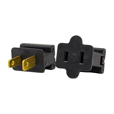 SPT2 Vampire Plug/Gilbert Plug (5 pack), Black - Extension Cords and Wire from Holiday Light Supplies, Ontario