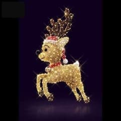 Festive Reindeer 3' x 0.8' x 4.9' - Animals from Holiday Light Supplies, Ontario