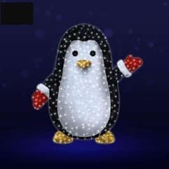 Festive Penguin 3′ x 1.5′ x 3.3′ - Animals from Holiday Light Supplies, Ontario