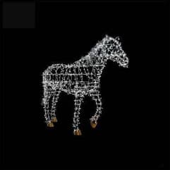 Lit Up Horse 6.6′ x 1.3′ x 5.9′ - Animals from Holiday Light Supplies, Ontario