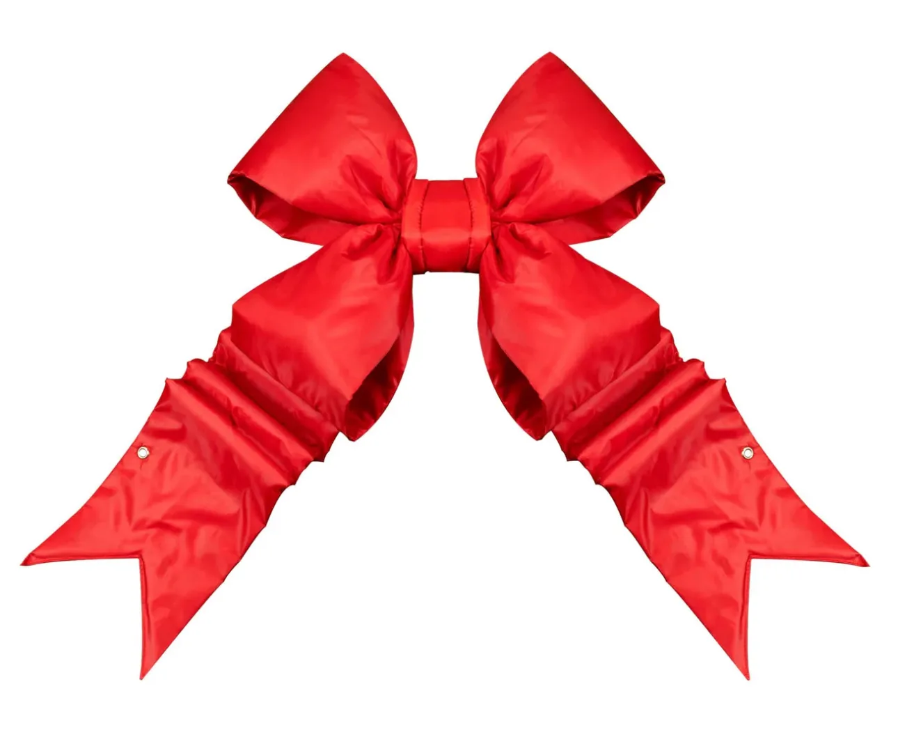 Red Structural Bow with Tails — commercial Christmas lighting from Holiday Light Supplies