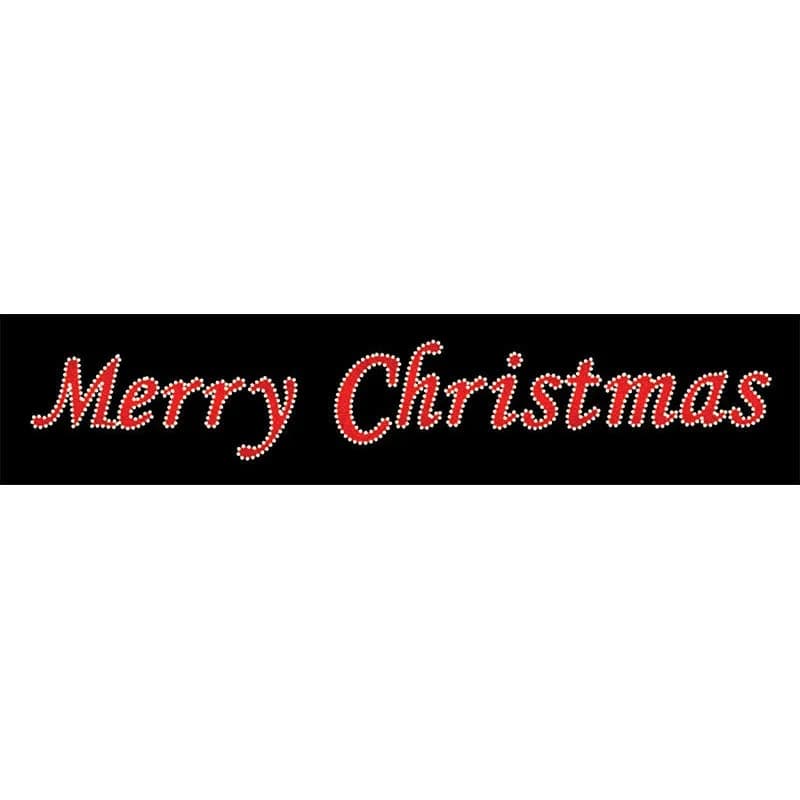 40 ft Merry Christmas Overhead / Ground Mount Display — commercial Christmas lighting from Holiday Light Supplies