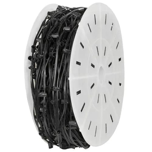 C7 / C9 Socket Spool — 500 ft, 12" Spacing — commercial Christmas lighting from Holiday Light Supplies