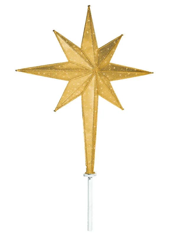 Moravian LED Tree Top Star — commercial Christmas lighting from Holiday Light Supplies