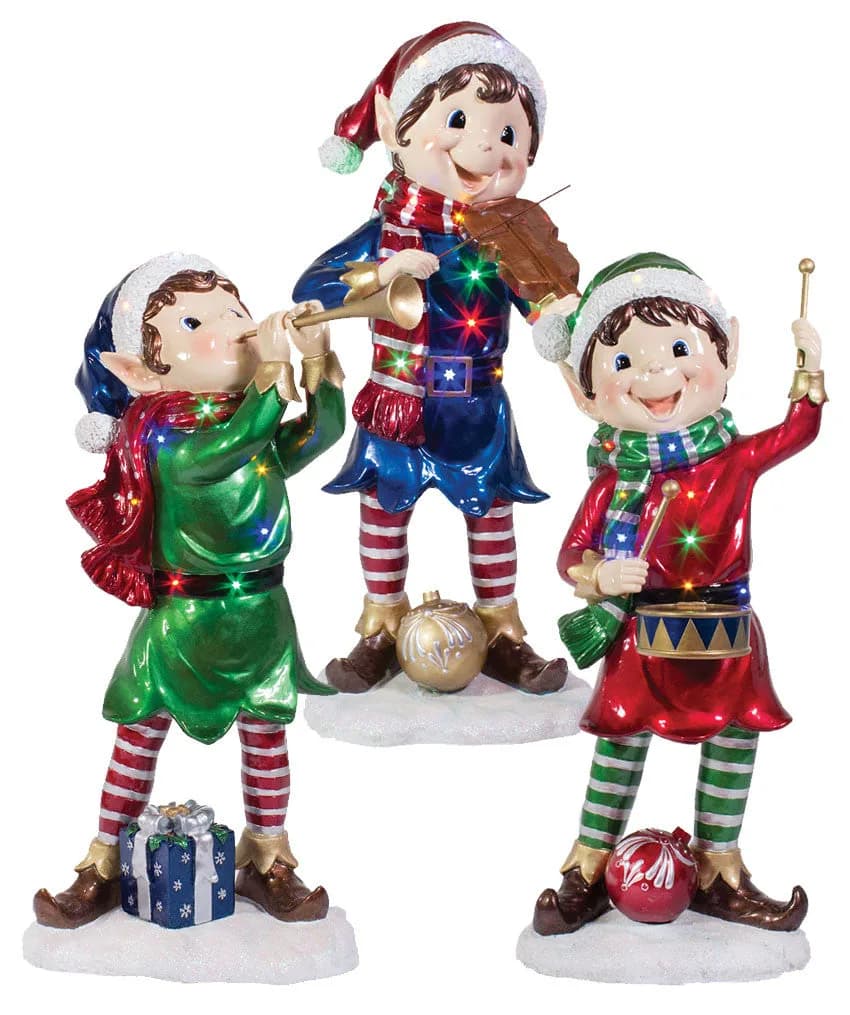 Lit Pixie Elf Props — commercial Christmas lighting from Holiday Light Supplies