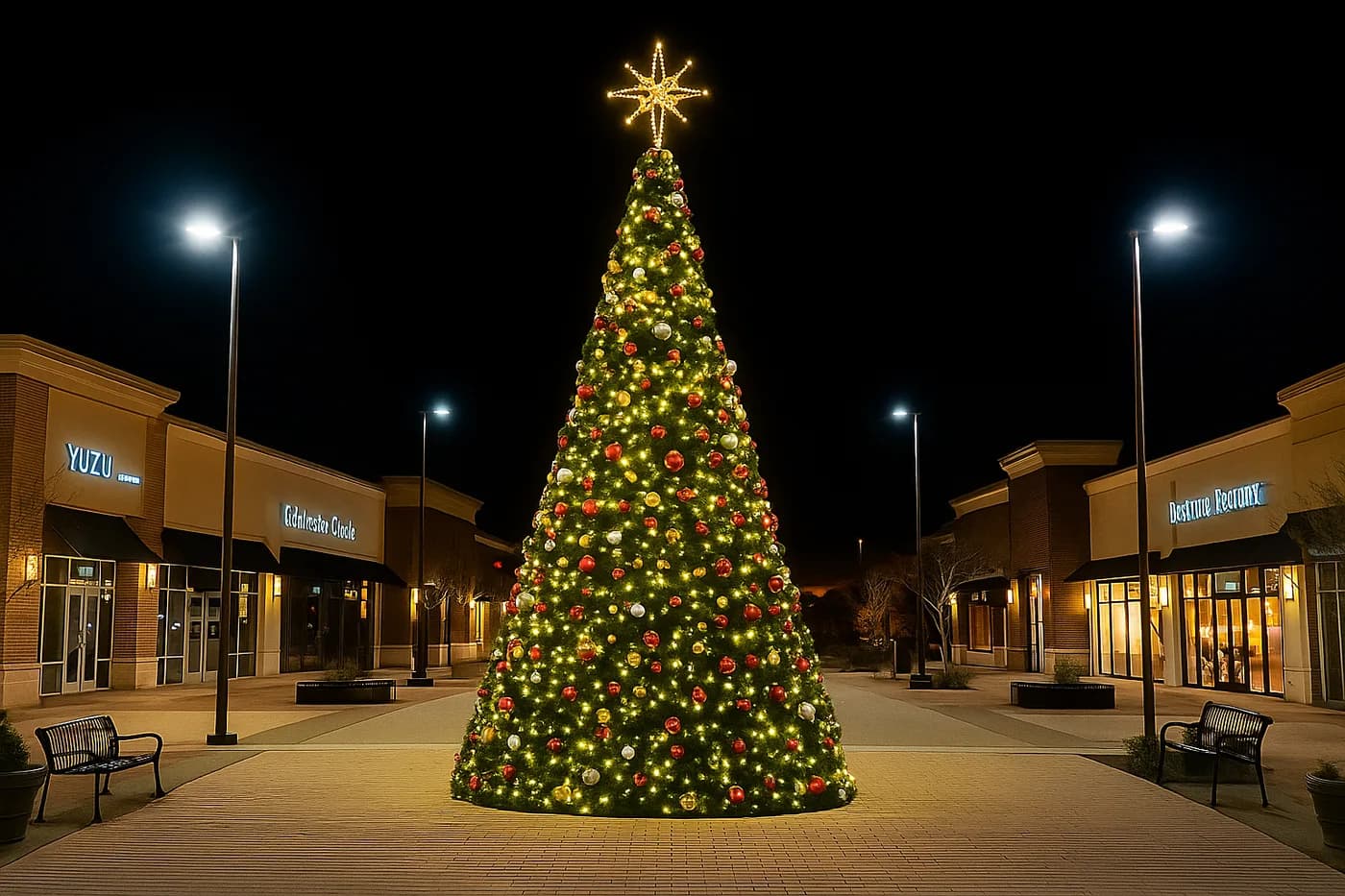 Commercial trees — commercial Christmas lighting from Holiday Light Supplies