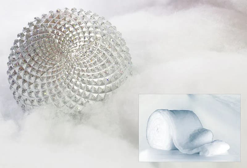 Artificial Snow Blanket Roll — 24 in x 90 ft — commercial Christmas lighting from Holiday Light Supplies