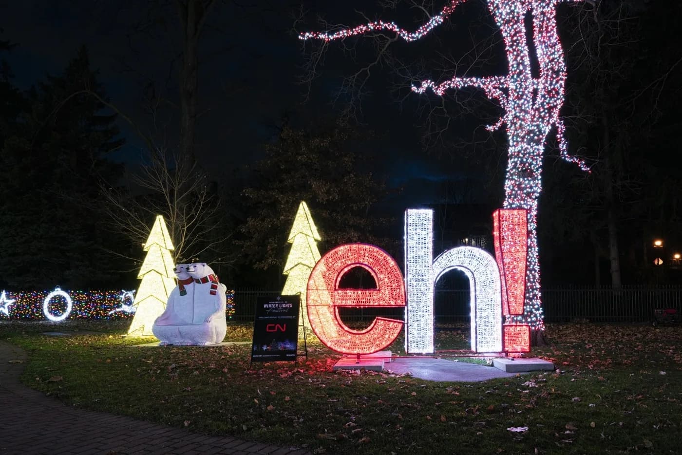 eh! 3D Sign — commercial Christmas lighting from Holiday Light Supplies
