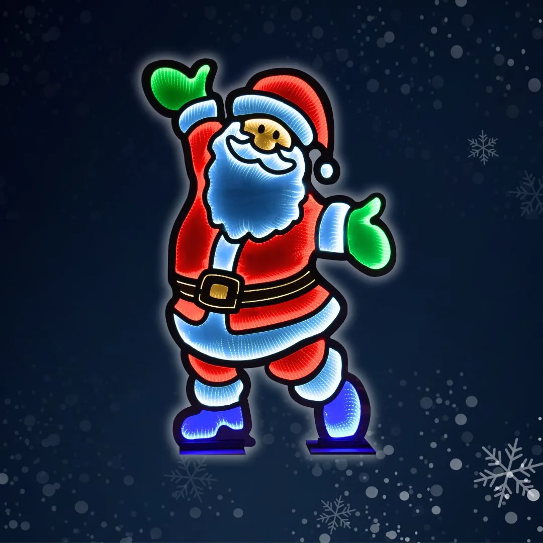 Infinity Santa — commercial Christmas lighting from Holiday Light Supplies