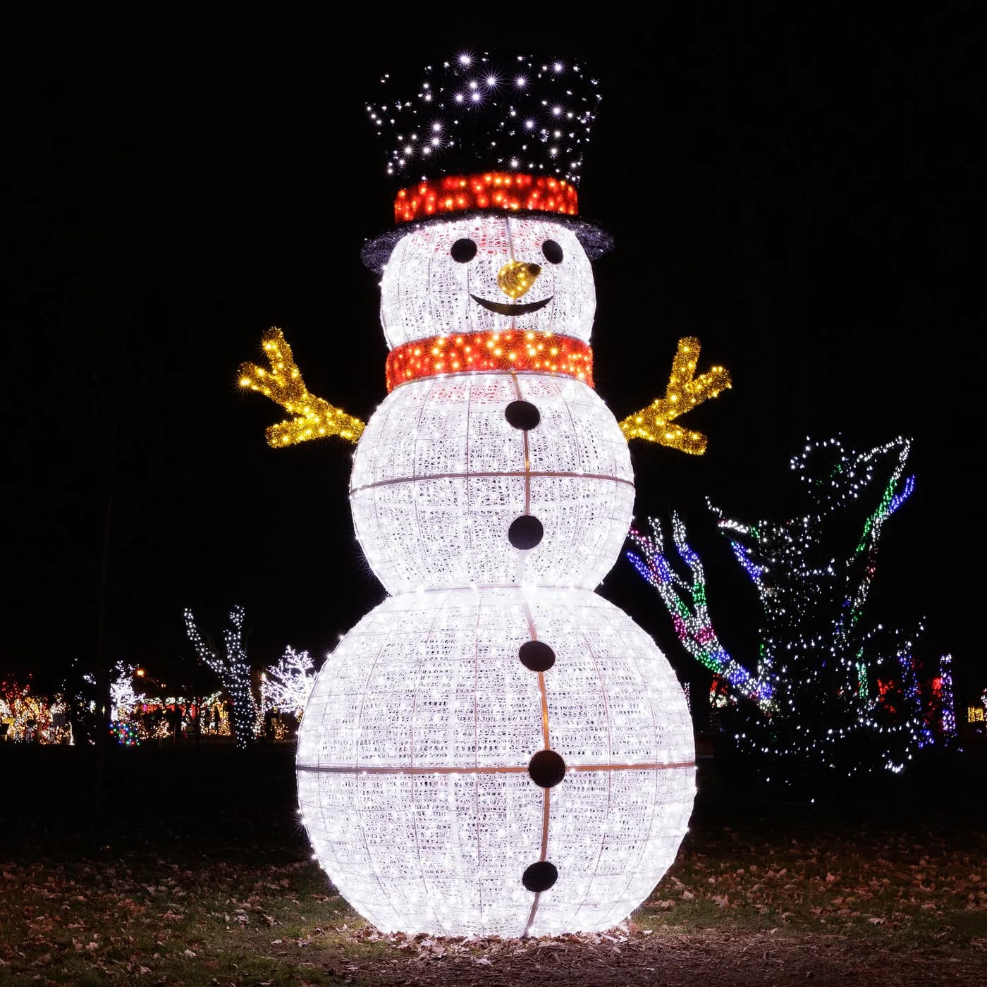 Kodiak Snowman — 5 m — commercial Christmas lighting from Holiday Light Supplies