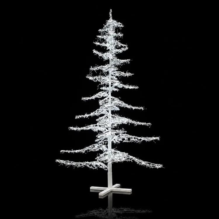 11' Ice Sculpture Christmas Tree - 6000K White — commercial Christmas display from Holiday Light Supplies