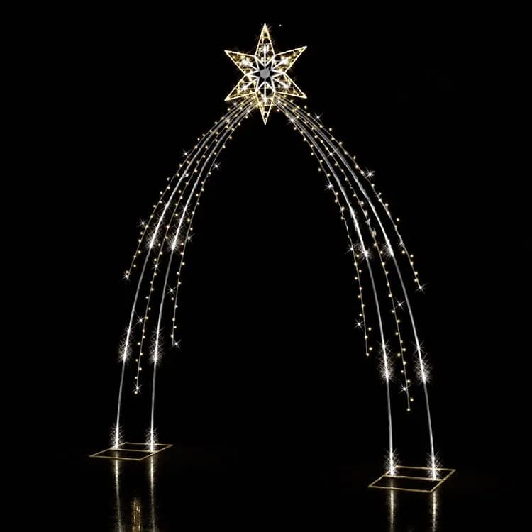 12' Meteor Display — commercial Christmas display from Holiday Light Supplies