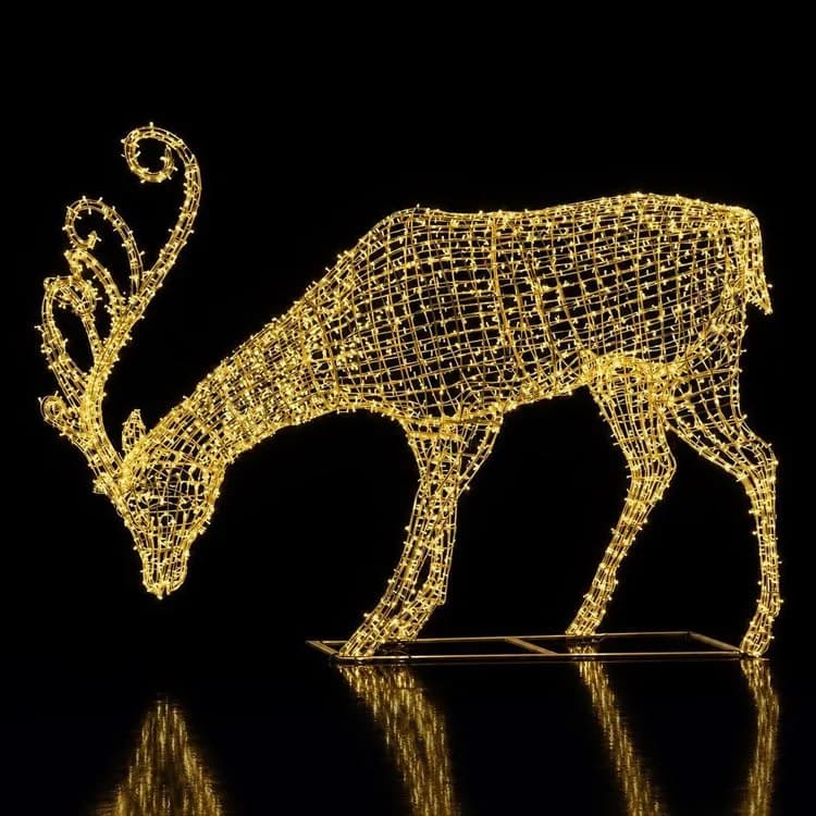 12' Reindeer — commercial Christmas display from Holiday Light Supplies