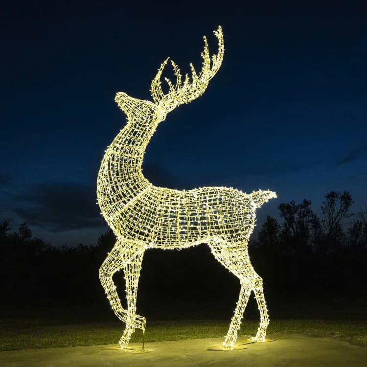 24' Deer — commercial Christmas display from Holiday Light Supplies