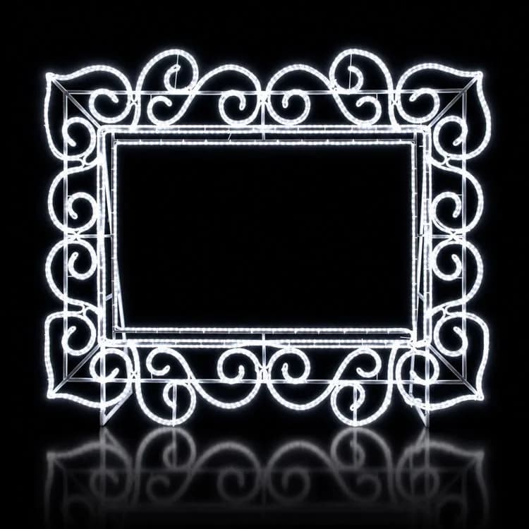 7' 2D Photo Frame - Photo Op Display — commercial Christmas display from Holiday Light Supplies