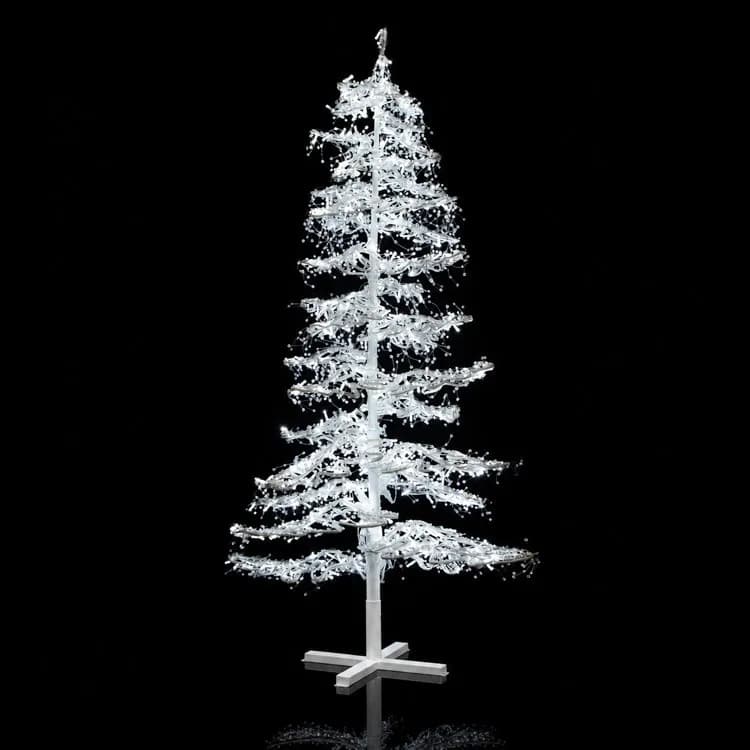 7' Ice Sculpture Christmas Tree - 6000K White — commercial Christmas display from Holiday Light Supplies