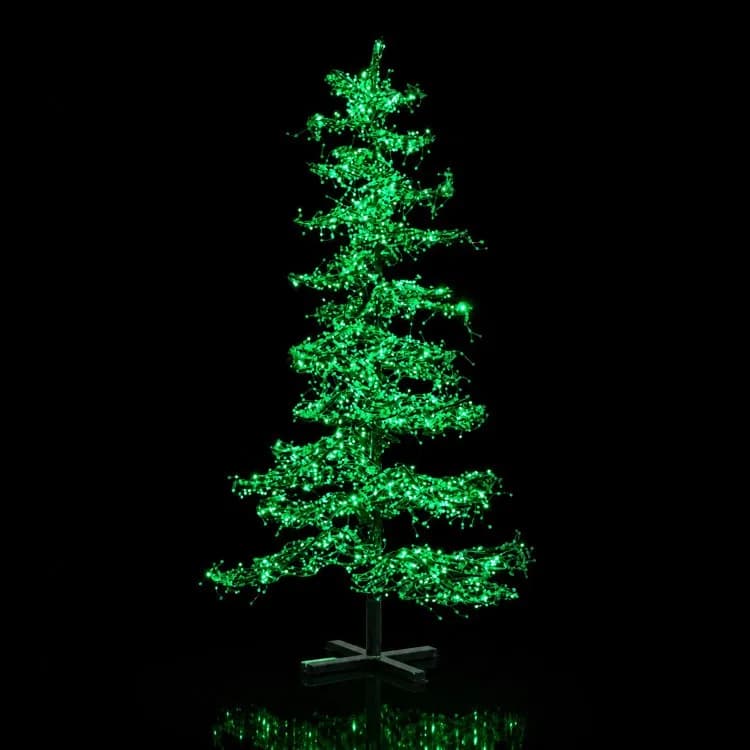 9' Ice Sculpture Christmas Tree - Green — commercial Christmas display from Holiday Light Supplies