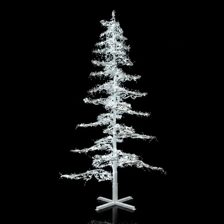 9' Ice Sculpture Christmas Tree - 6000K White — commercial Christmas display from Holiday Light Supplies