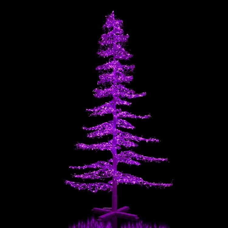 9' Ice Sculpture Christmas Tree - Purple — commercial Christmas display from Holiday Light Supplies