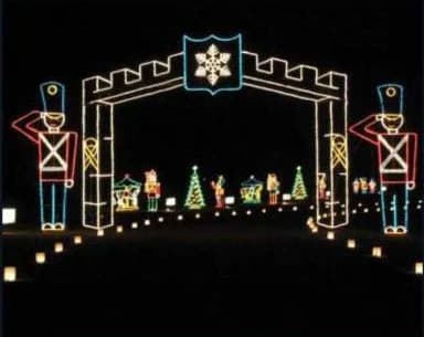 2D LED Toy Soldier Walk-Through Archway, multicolour