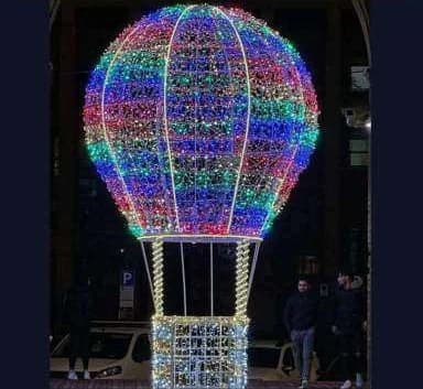 3D LED Hot Air Balloon, multicolour